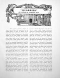 Antique Old Print Quarries Quarry Windows Example Badge Henry ViiPage 1923
