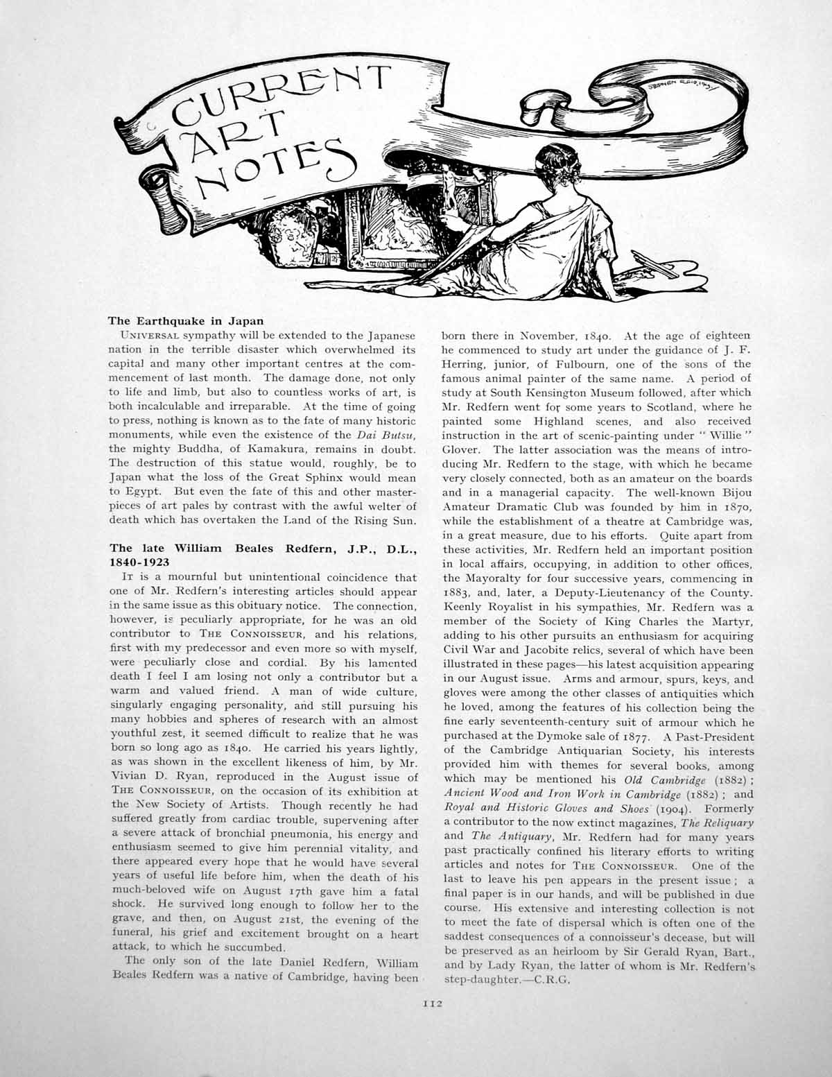 Antique Old Print Art Notes Eighteenth Century Silver Sea-PiecePages 1923