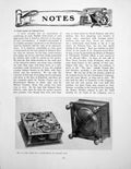 Antique Old Print Notes Clock-Watch Egyptian Chair Leg Bench EndPages 1923
