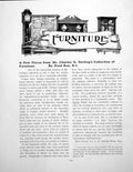 Antique Old Print Few Pieces Cg Stirling'S Collection FurniturePages 1923