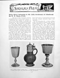 Antique Old Print Some Silver Belonging Mr J Girdwood EdinburghPages 1923