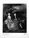 Old Print John Hoshua Kirby Frs And His Wife By Thomas Gainsborough 1923 20th