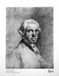 Old Print Allan Ramsay Drawn By Himself In National Portrait Gallery 1923 20th
