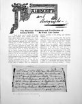Antique Old Print Marriage Registers Certificates Gretna GreenPages 1924 0