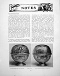 Original Old Vintage Print Some French Silver Powder Box Soap-BoxPages 1924 0