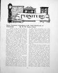 Old Print Some Furniture Belonging Mr J Girdwood EdinburghPages 1924