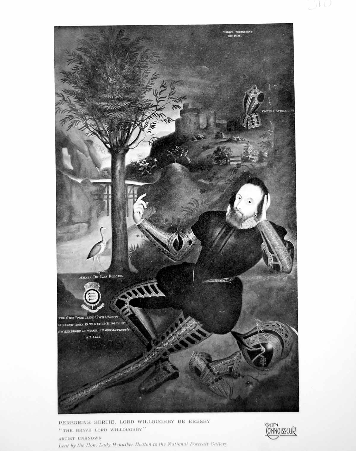Old Print Peregrine Bertie Lord Willoughby De Eresby Unknown Artist 1924 20th