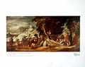 Antique Print St. John Preaching Wilderness Jacques Callot City Horses 1924