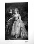 Old Vintage Print Portrait Lady And Her Son John Francis Rigaud 1780 1924 18th