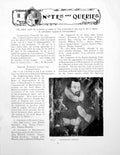 Old Vintage Print Notes Queries Unidentified Portrait A DogePage 1925