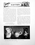Antique Old Print Some Jacobite Pottery Oporto Peasant JewelleryPages 1925