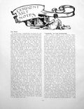 Old Print Art Notes Landscape Lady Farnborough Oak CupboardPages 1925