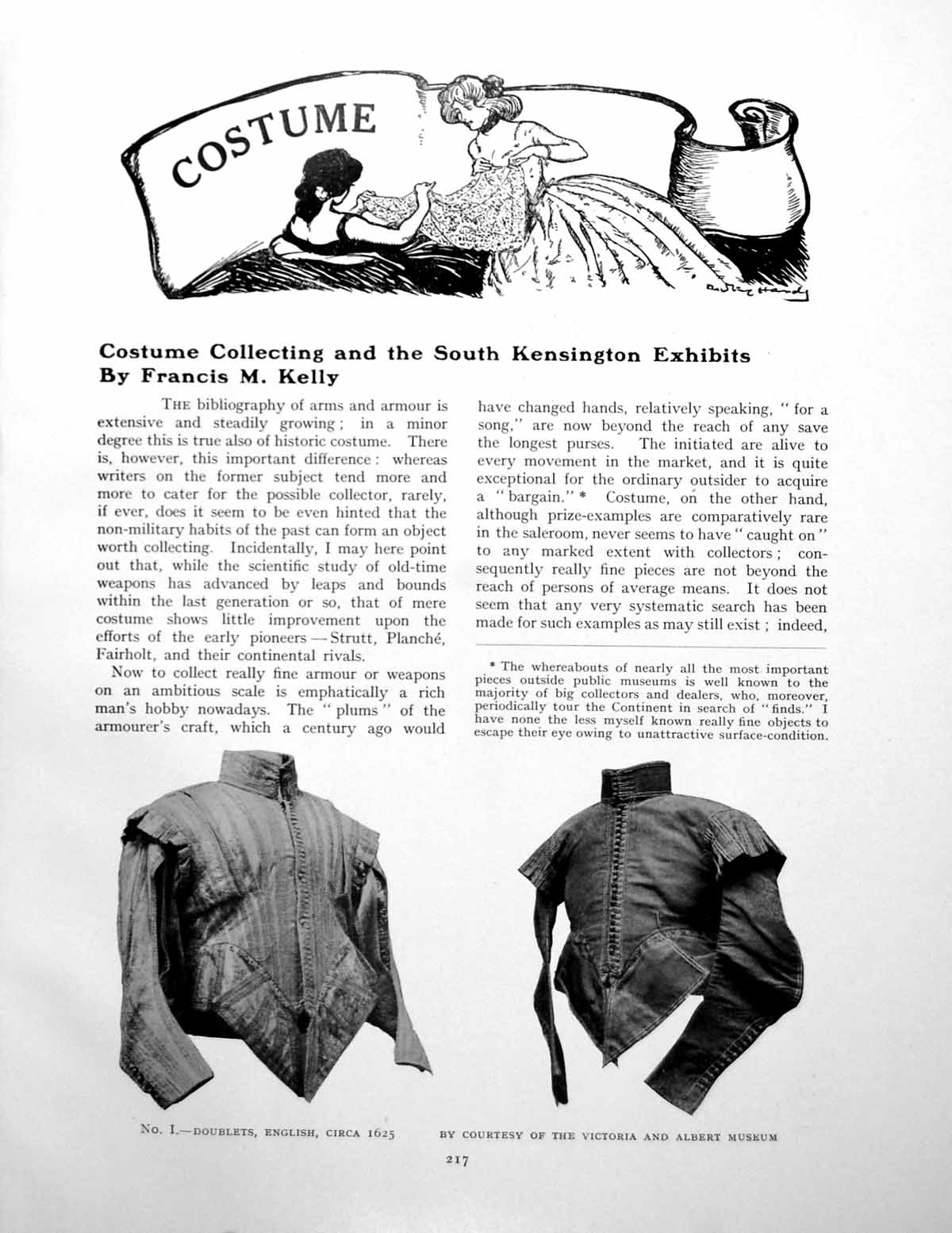 Antique Print Costume Collecting The South Kensington ExhibitsPages 1925