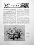 Old Vintage Print Notes A Posy Edward Booty Shoreham ChurchPage 1925