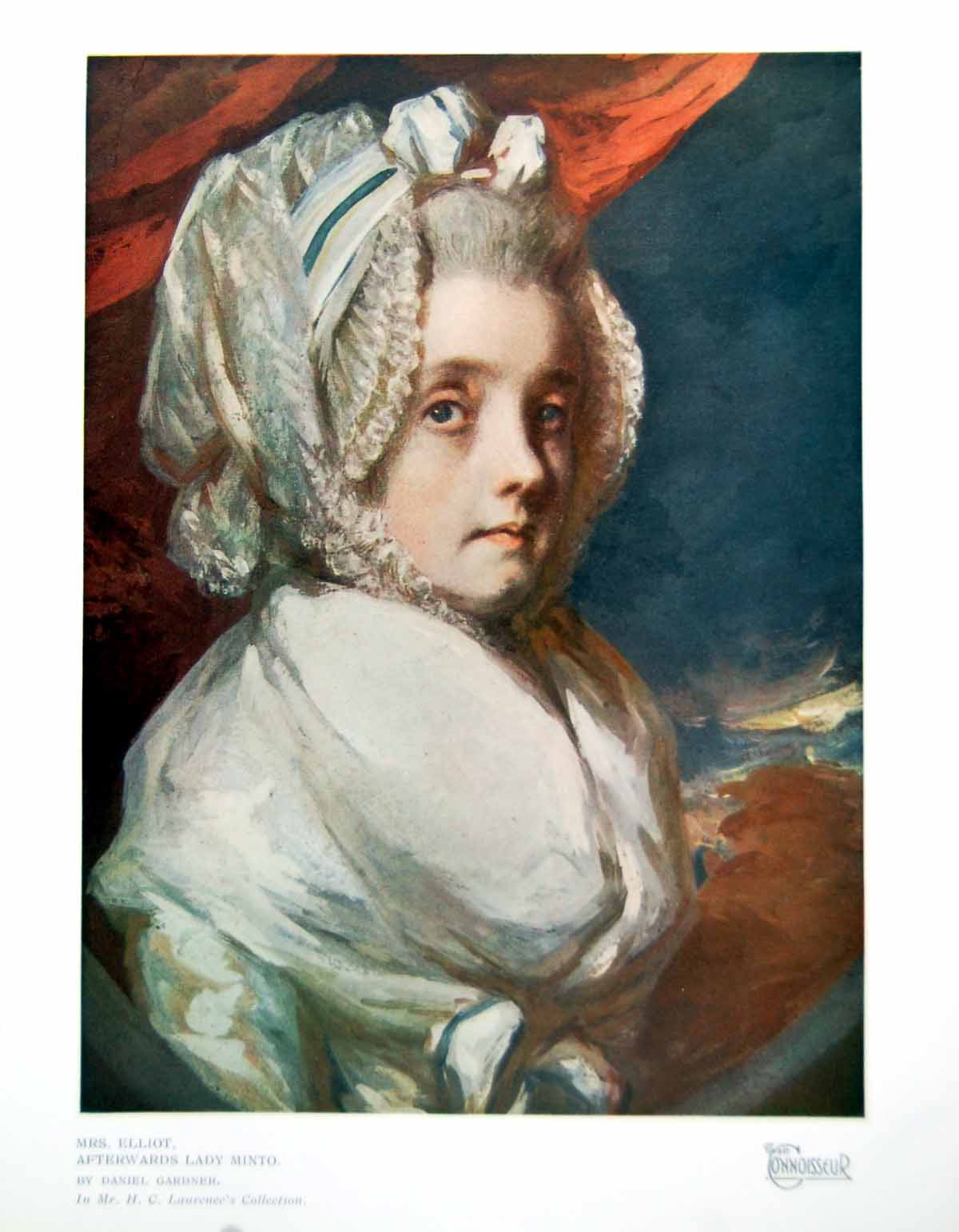 Old Vintage Print Mrs Elliot Afterwards Lady Minto By Daniel Gardner 1925 20th