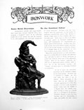 Old Vintage Print Some Metal Doorstops Punch Quasi-HeraldicPages 1925