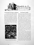 Antique Old Print Objet'S D'Art Tortoisehell Carving In JamaicaPages 1925