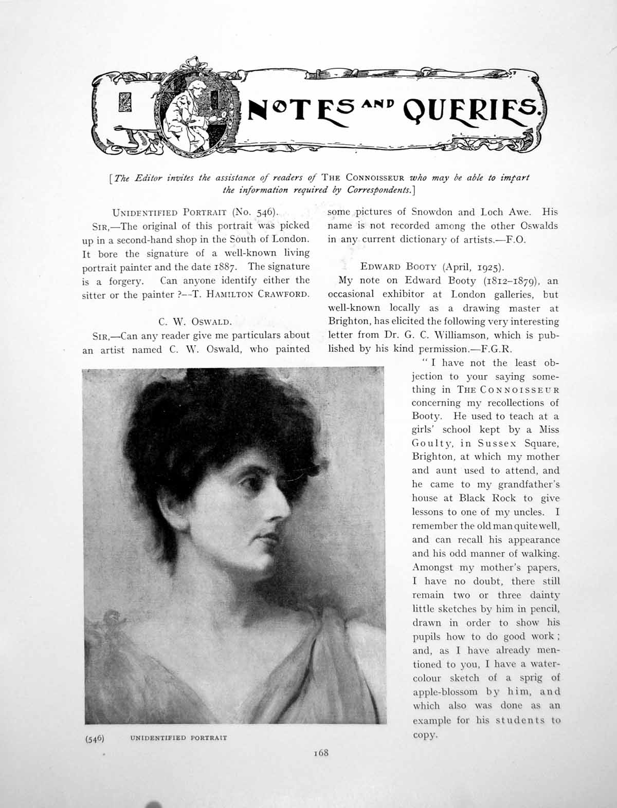 Old Print Queries Unidentified Portrait Lady Papier Mache BoxPage 1925