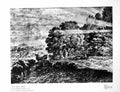 Antique Print View Near Rome By Alexander Cozens Animals Grazing Trees 1925