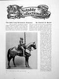 Antique Print The John Long Severance Armoury Armour Man HorsePages 1925