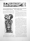 Antique Print Ancient Painted Glass In Nw Essex C13Th And C14ThPages 1925