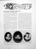 Old Print Alnwick Collection Miniatures King James I And ViPages 1925