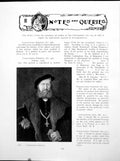 Antique Print Queries Unidentified Portrait Seal Dole CupboardPages 1925