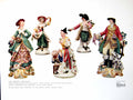 Original Old Vintage Print Chelsea Porcelain Chinese Syle Fruit Seller 1925