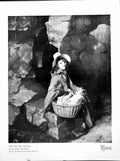 Antique Old Print The Poultry Seller By Richard Heighway V&A Young Lass 1925