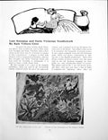 Original Old Vintage Print Late Georgian And Early Needlework Pages 1926 20th