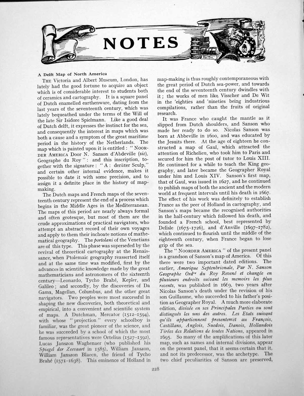 Antique Print Notes A Delft Map North America Stuart BeadworkPages 1926