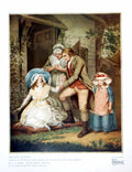 Antique Old Print Fair Penitent Laetitia Finds Relief Protection Parents 1926