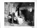 Old Print A Cottage Interior By William Redmore Biggg Ra V&A Museum 1926 20th