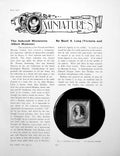 Antique Old Print The Ashcroft Miniatures Portrait Lady BordierPages 1926