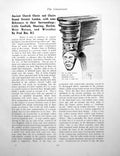 Antique Old Print Ancient Church Chests Greater London SheeringPages 1925
