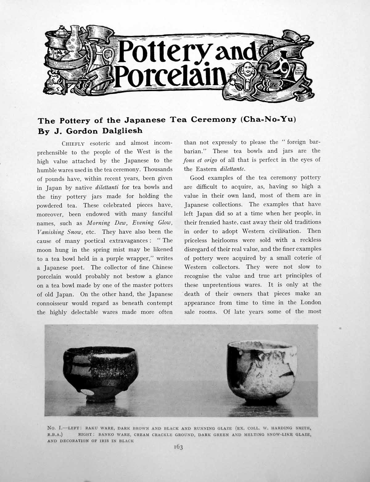 Antique Old Print Pottery The Japanese Tea Ceremony Cha-No-YuPages 1926