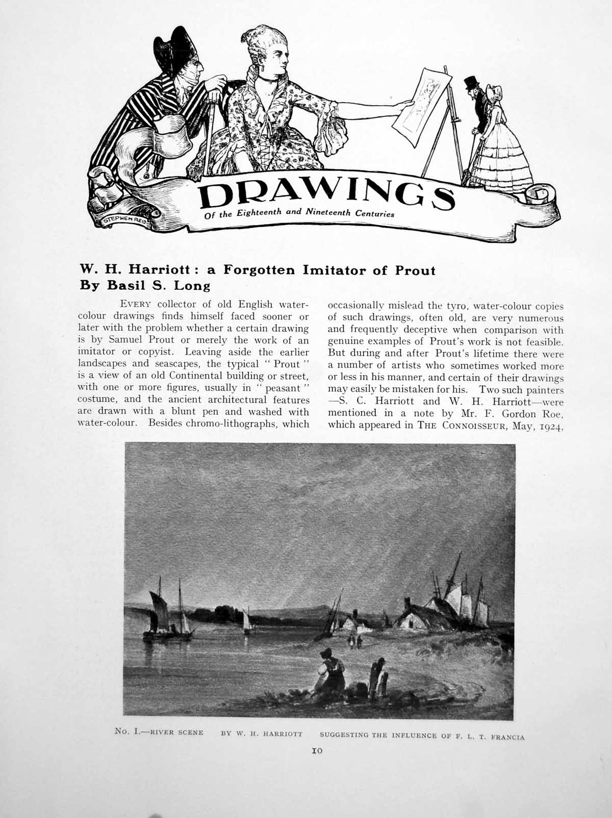 Original Old Vintage Print Wh Harriott A Forgotton Imitator ProutPages 1927