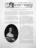 Antique Old Print Notes Queries Unidentified Portrait St LouisPages 1927