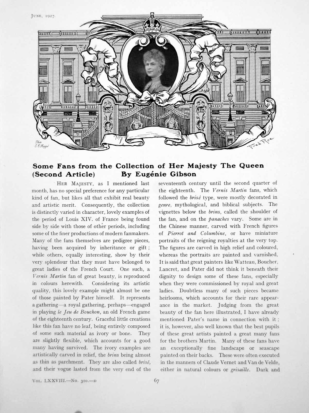 Old Print Some Fans Collection Her Majesty The Queen Part IiPages 1927