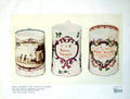 Antique Old Print Three Lowestoft Mugs Painted In Colours Ropewalk Names 1927