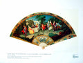 Original Old Vintage Print Vernis Martin Fan Le Jeu De Bouchon French Game 1927