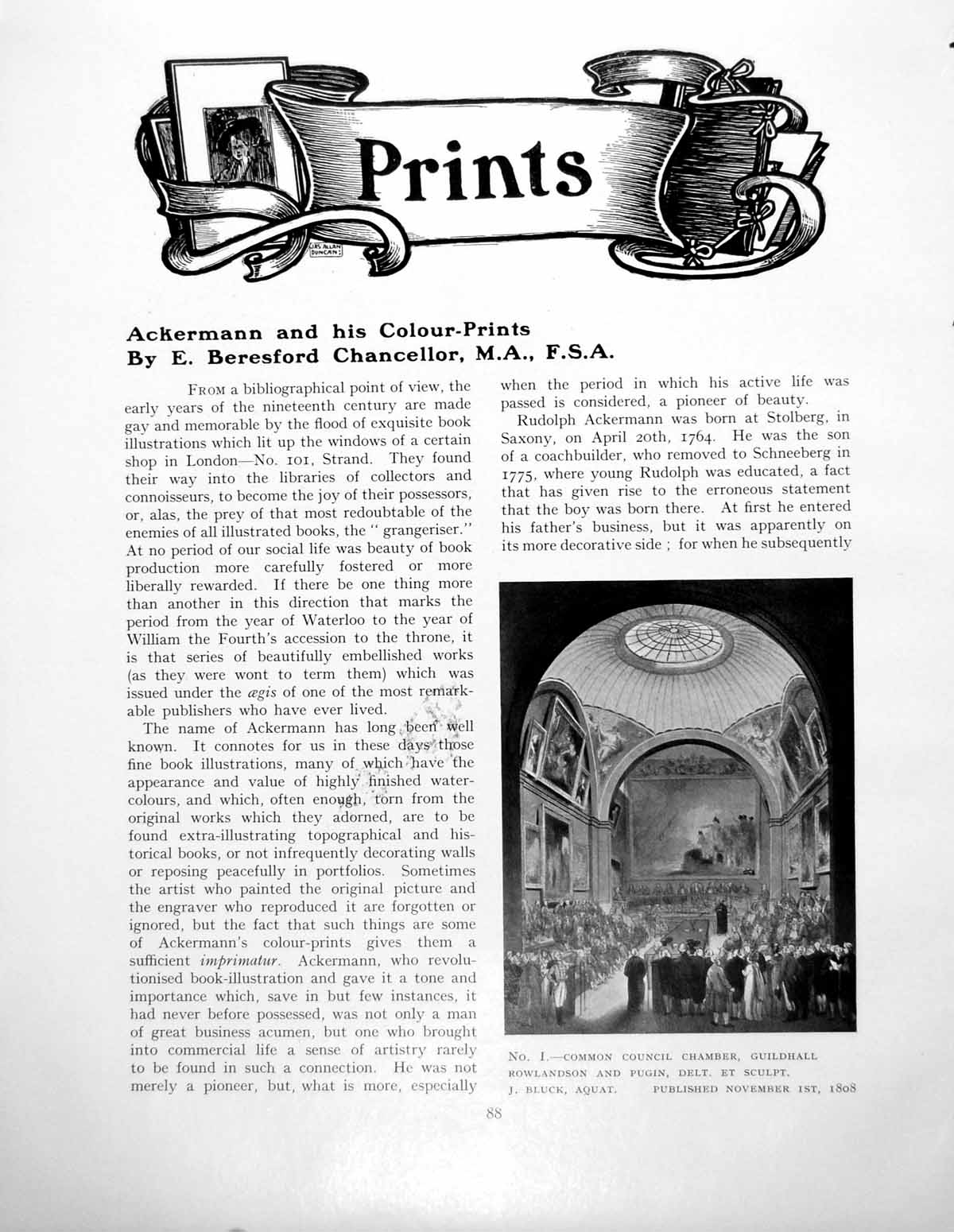 Original Old Vintage Print Ackermann His Colour Pantheon MasqueradePages 1928