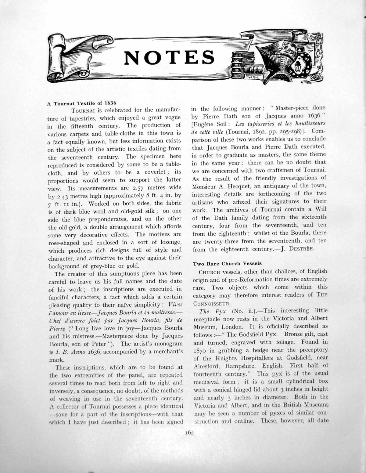 Antique Print Notes Jack Dempsey Silhouettist Coverlet BourlaPages 1928