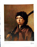 Antique Old Print Boy With A Sabre By Hendik Gerritsz Pot Brown Jacket 1928