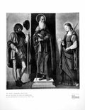 Antique Print Ss. Roch Anthony And Lucy By Imitator Cima Da Conegliano 1928