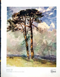 Antique Old Print Scotch Firs By David Cox In Victoria And Albert Museum 1928