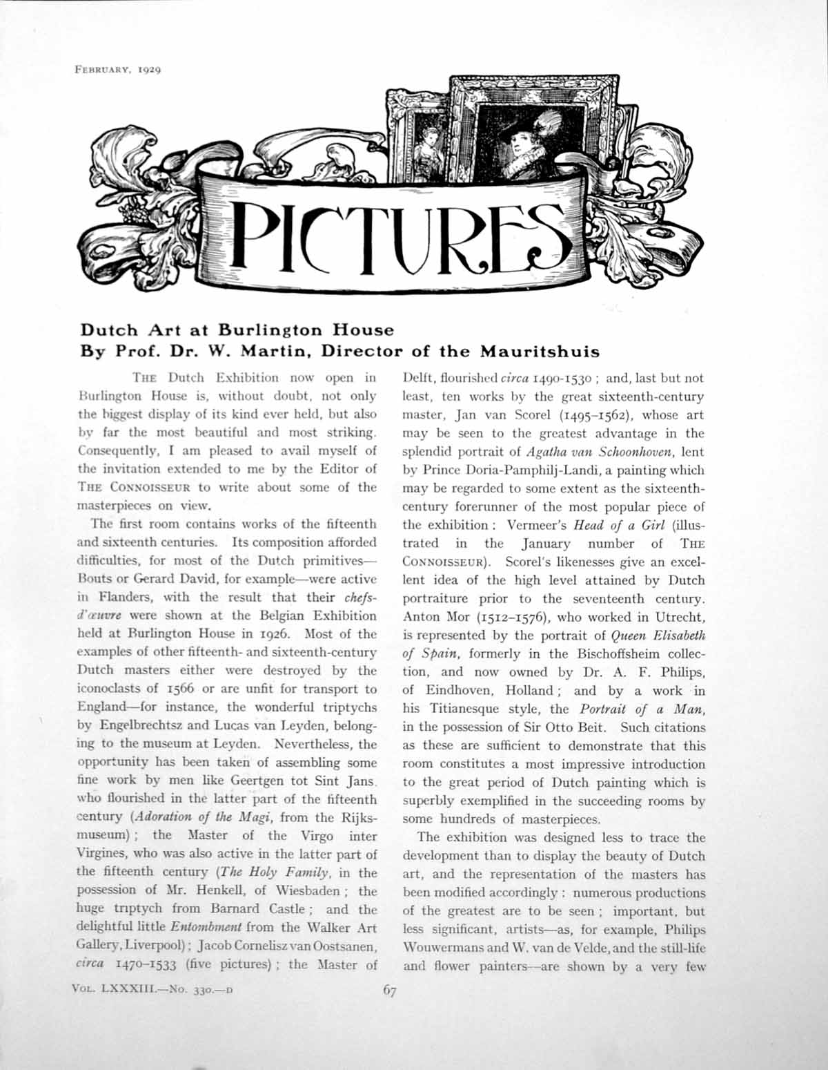 Old Print Dutch Art Burlington House Family Group Frans HalsPages 1929