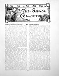 Original Old Vintage Print The Small Collector English CharactersPages 1929