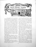 Antique Print Saynt Povles Flagon Poewter Early Seventeenth CPages 1929