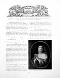 Old Print Unidentified Painting Praying Portrait Woman MarinePage 1929